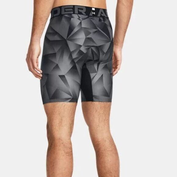 Under Armour 1385878-001 Men's Sz M Black/Silver HeatGear VVS Compression Shorts - Picture 10 of 10
